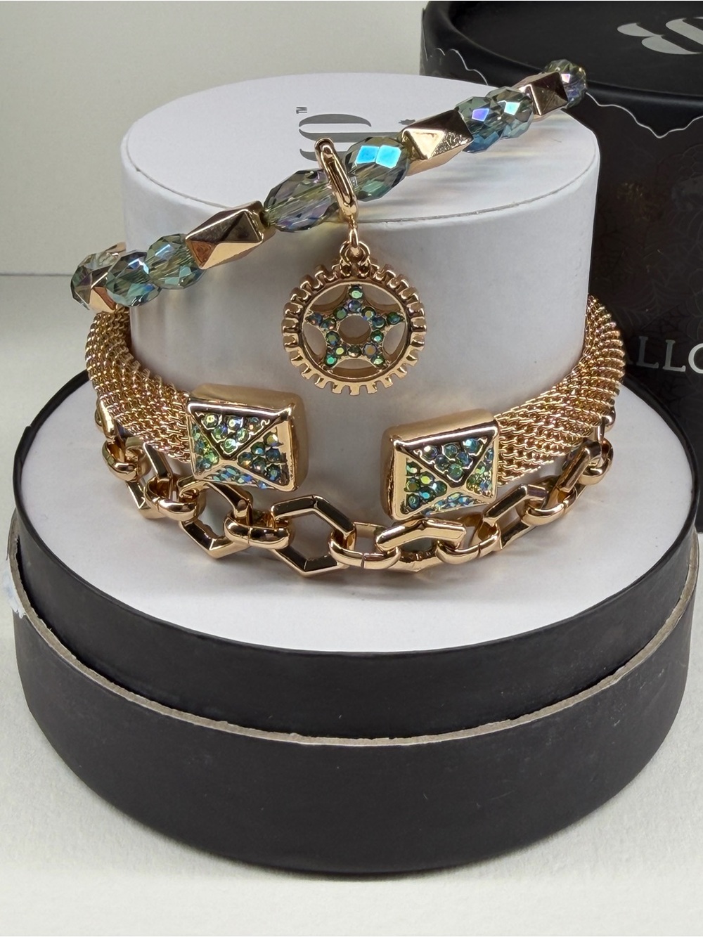 Bomb party Halloween 2025 stack charmed in chains gold nib
